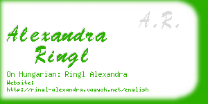 alexandra ringl business card